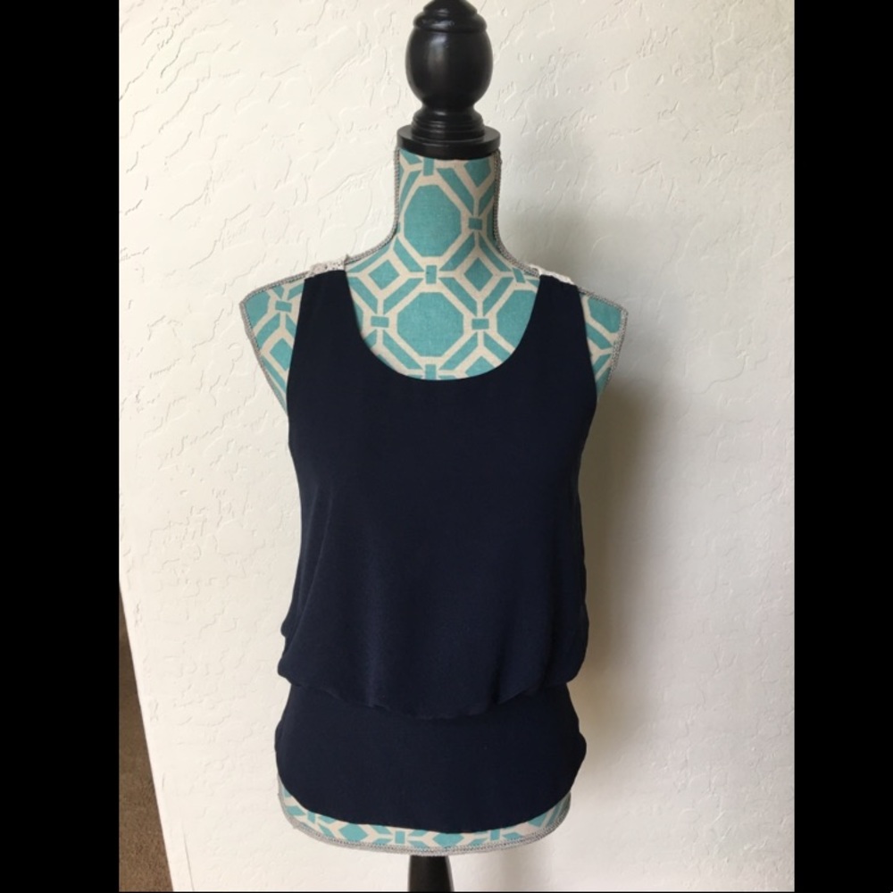 Navy blue blouse